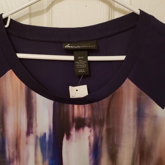 Plus Size Short-Sleeve Blouse - Picture 2 of 4